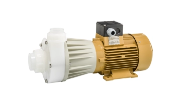 Horizontal thermoplastic magnetic drive pump M150-H-PVDF from Hendor 